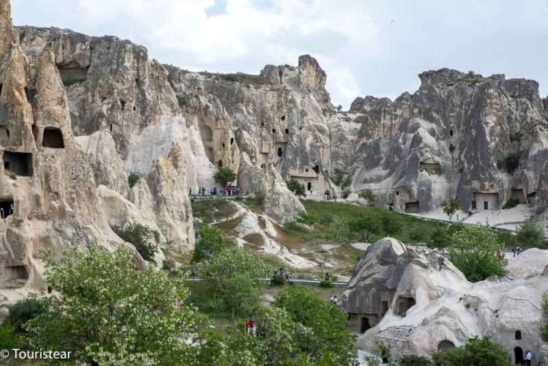 Cappadicia open air museum, houses and churches caved on rocks