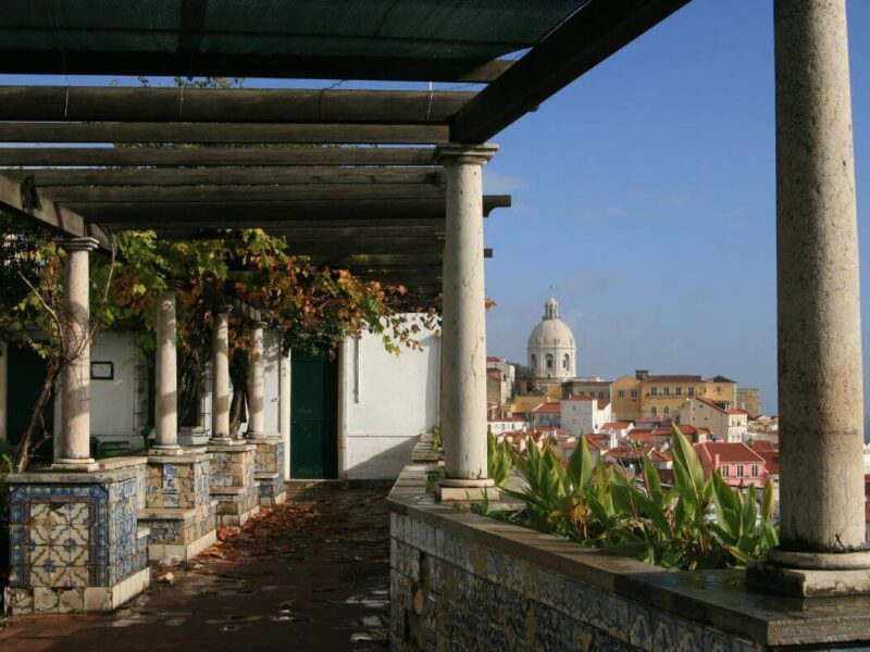 Viewpoint of Santa Luzia in Lisbon